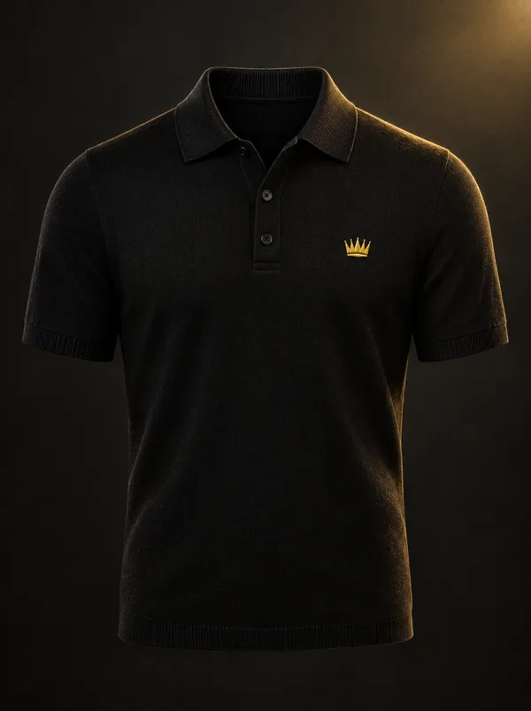 Knit Short-Sleeve Polo